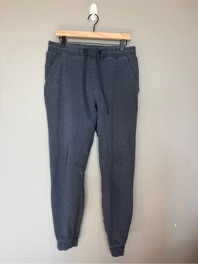 Lululemon City Sweat Jogger Heathered Blue Drawstring Men’s Large